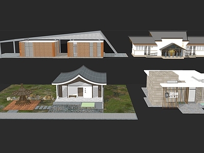 新中式小公建 公厕 厕所 洗手间 景区公厕 乡村洗手间