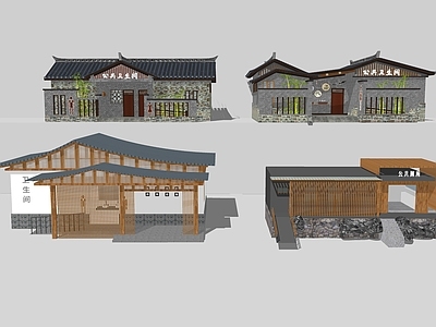 新中式小公建 公厕 厕所 洗手间 景区洗手间 乡村厕所