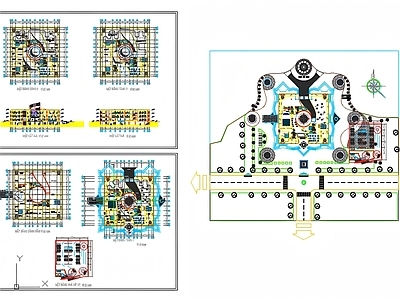 会议中心建筑 异性博物馆建筑 平立剖全套图纸