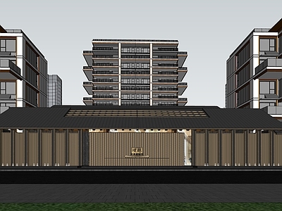 新中式售楼处建筑 聊城民生 东昌壹號院璞樾 示范区