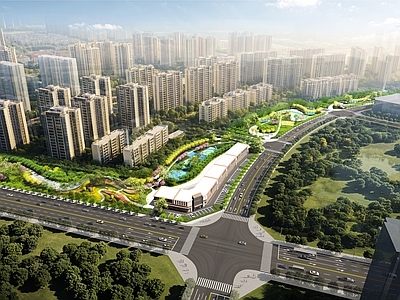 现代主义景观公园 市政公园