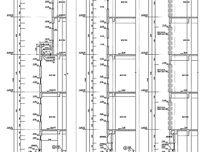 墙面节点 建筑施工图 节点详图
