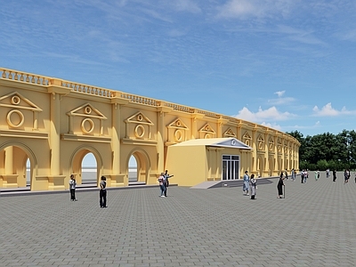 欧式古建风格建筑