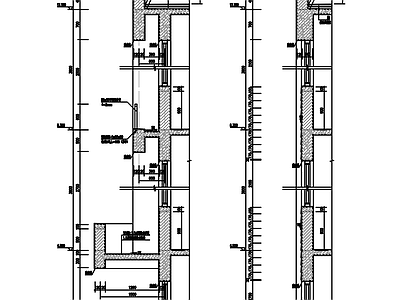 墙面节点 建筑施工图 节点详图