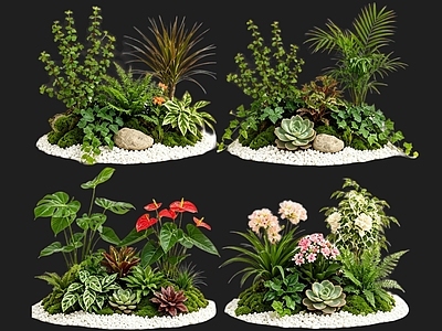 现代花境 2D植物组团 花境植物组团 花卉花镜 花草镜植物组合 花草花丛