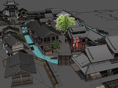 中式古建商业街