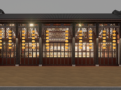 中式古建筑 古建建模 传统建筑 古建筑精细 桂林文保古建 桂林东西巷