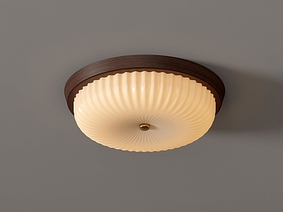 中古风客厅吸顶灯 侘寂中古吸顶灯