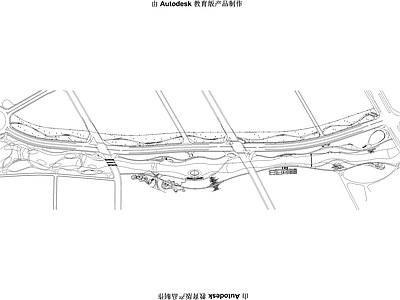 景观平面图 公路滨水湿地公园