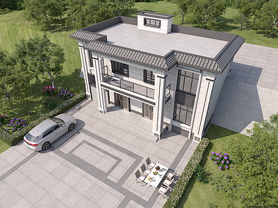 别墅建筑 自建房宾馆建筑
