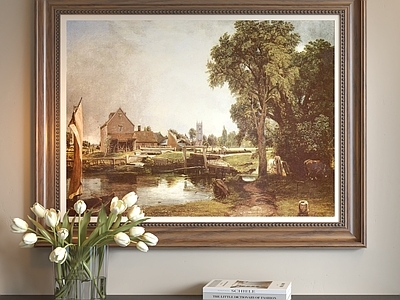 中古风山水画