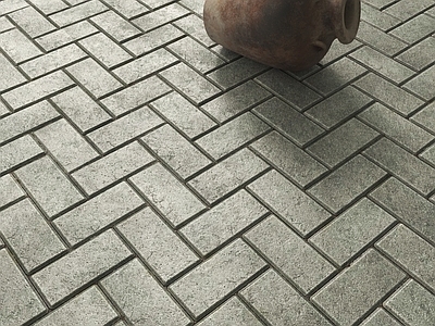侘寂地面拼花