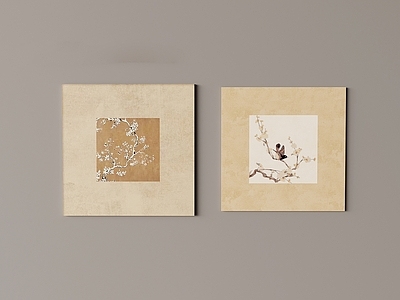 新中式组合画 新中式挂画组合 宋氏挂画装饰画