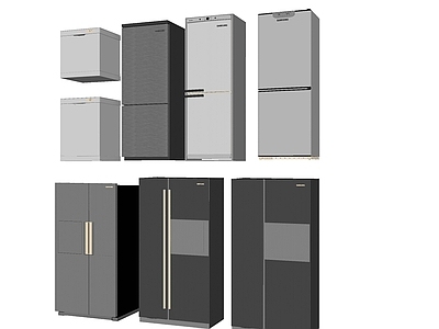 现代简约冰箱 冰箱 电器 双开门冰箱 成品冰箱
