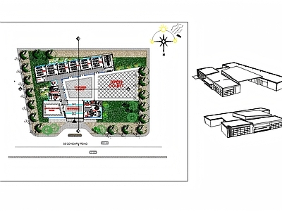学校建筑 6班幼儿园学校