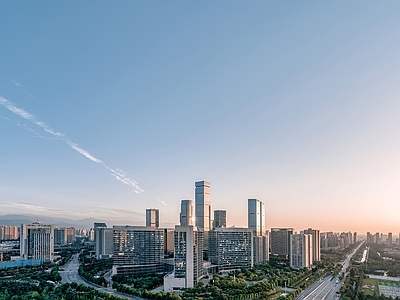 现代城市背景