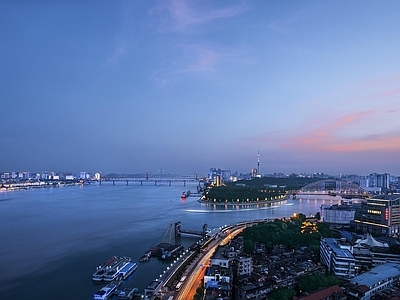 现代城市背景