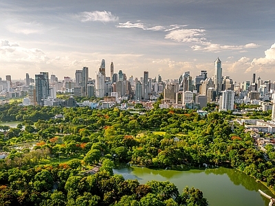现代城市背景