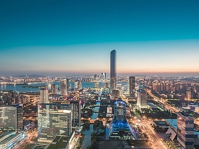 现代城市背景
