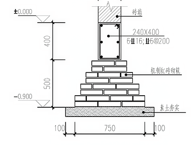 建筑综合节点 自建房基础节点 基础详图