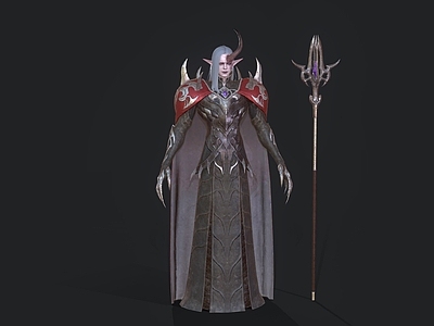 哥特式虚拟人物 恶魔战士 游戏角色