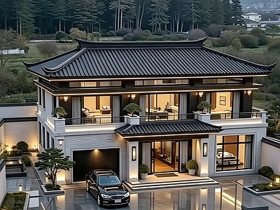 别墅建筑 二层宋氏别墅方案