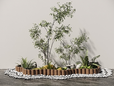 禅意绿植摆件 绿植 景观小品 端景 景观