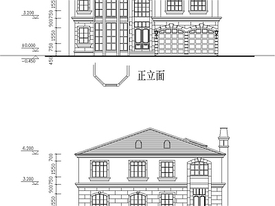 住宅楼建筑 别墅施工图