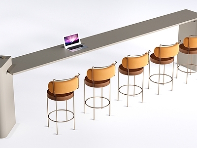 轻奢户外椅 现代吧台桌椅 餐饮桌椅 吧台凳