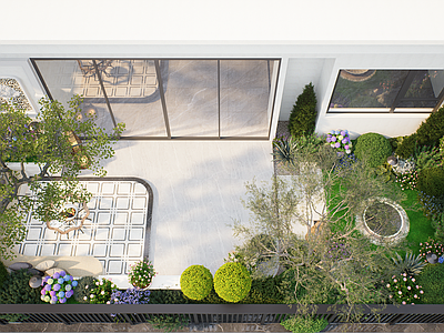 现代屋顶花园 法式 屋顶花园 庭院景观 第四代住宅