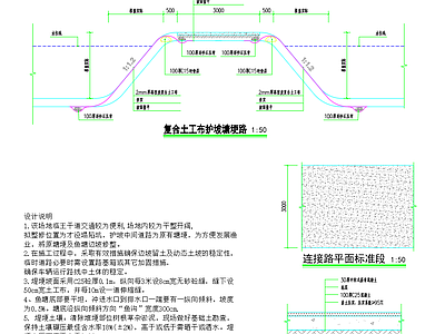 乡村改造 池塘土工布塘埂路