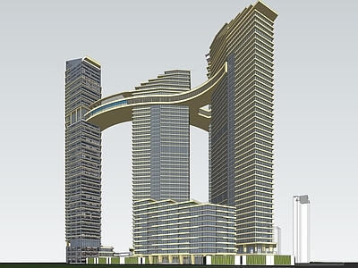 未来主义超高层住宅楼