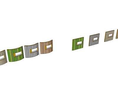 现代其他景观小建筑 景观墙 创意景观墙