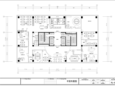 整体办公空间 800平办公场所 现代风格 敞开办公