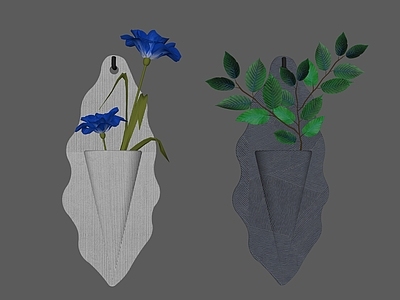 极简挂件 墙面装饰 花艺挂件 树枝 插花 花瓶