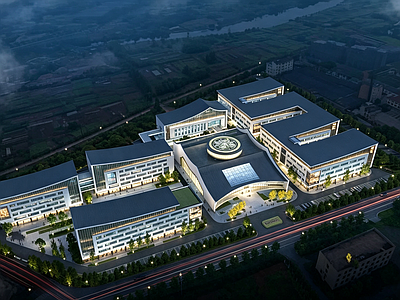 产业园建筑 食品产业园施工图 美食产业园 食品产业园 生产厂房 产业园