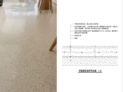 地坪漆 环氧磨石地坪漆 水磨石地面 地坪漆地面 办公室水磨石地面 家装水磨石地面