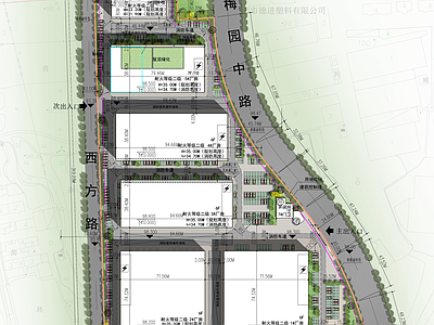 产业园建筑 半导体设备产业园 产业园全套施工图 产业园 产业园