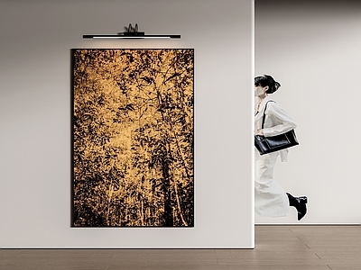 极简抽象画 落地画 油画 肌理画 装饰画