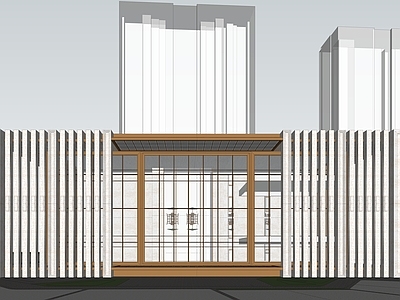 新中式售楼处建筑