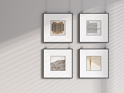 侘寂挂画组合 装饰画 挂画 挂画组合 抽象画