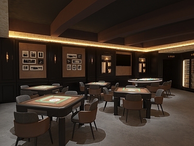 轻奢棋牌室