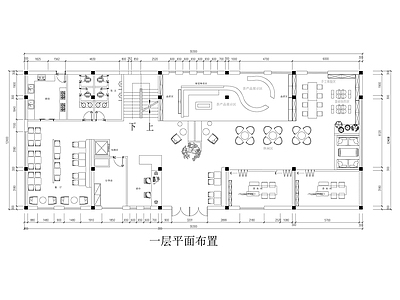 其他工装空间 茶空间两层平面图