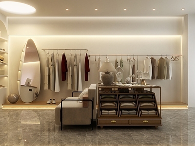 奶油风服装店