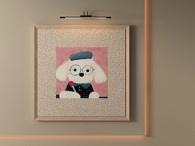 奶油风儿童挂画 现代抽象画