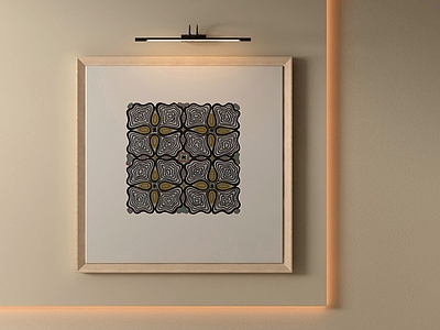 奶油风抽象挂画 现代抽象画