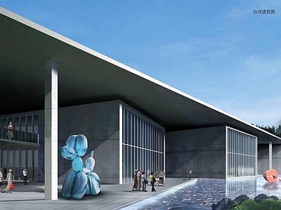 现代主义展览馆建筑 杭州良渚博物馆 文化艺术馆 安藤忠雄