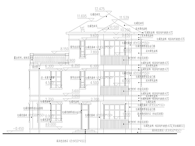 别墅建筑 别墅施工图