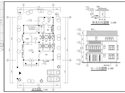 别墅建筑 别墅施工图