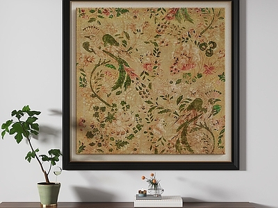 中古风儿童挂画 中古复古法式挂画